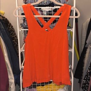 Super cute bright orange spring tank!